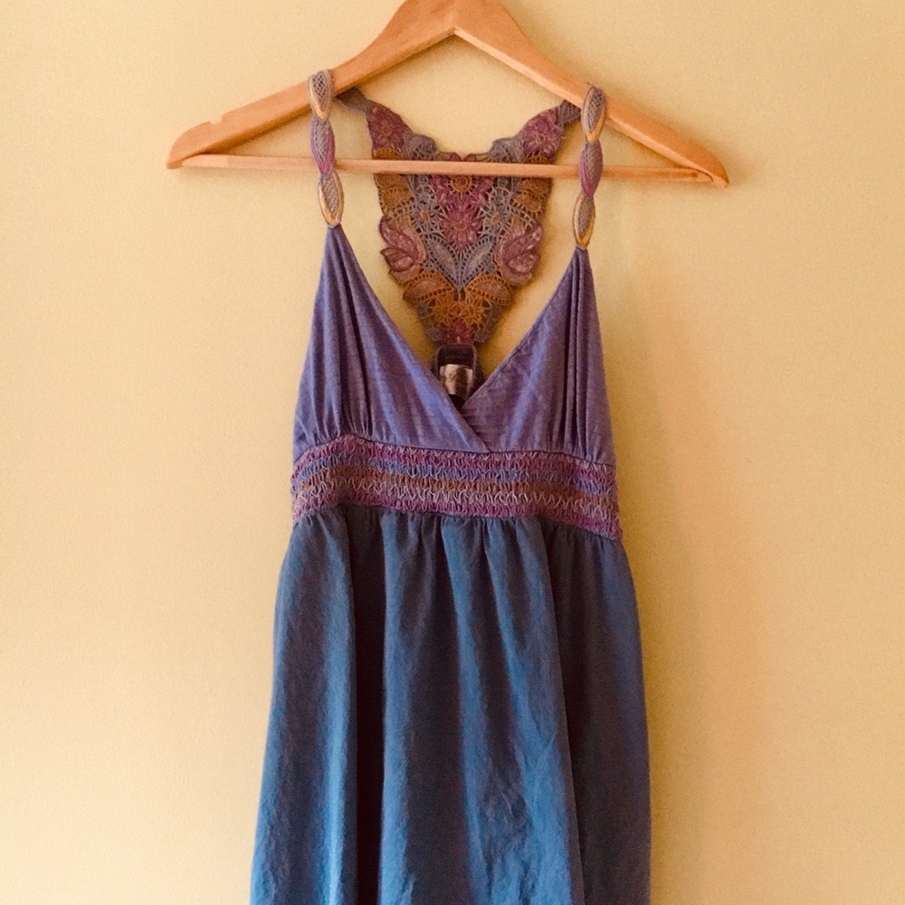 Purple Lace Cotton Women’s Sz Small Yahada Dress